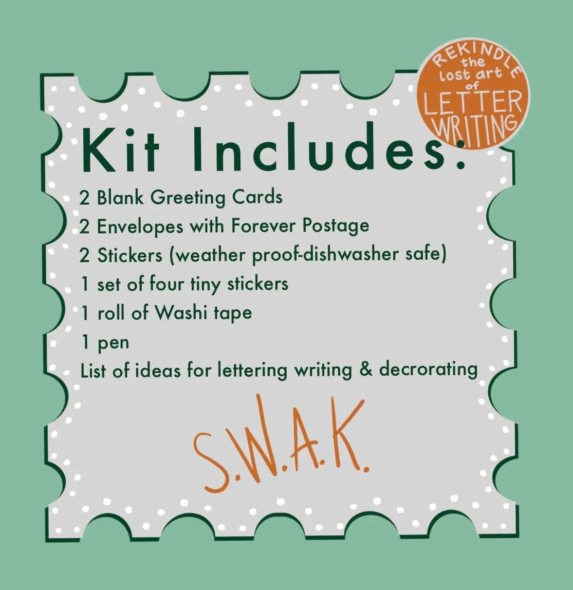 Snail Mail Kit - everything included (postage too!)