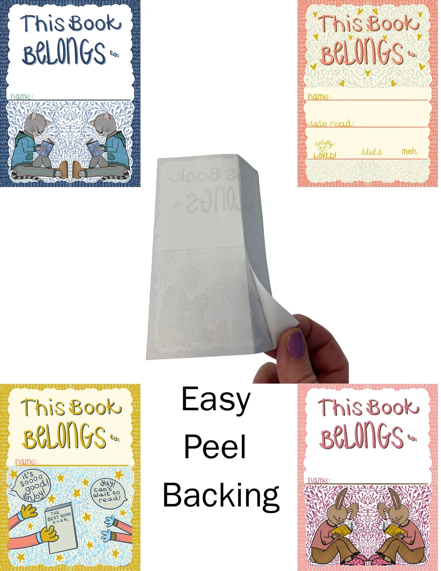 This Book Belongs To Bookplates – Cozy Cats