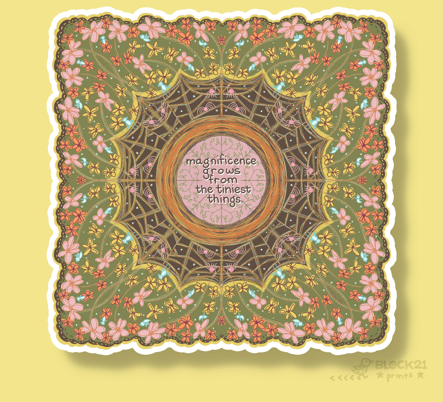 Magnificence Grows Die-Cut Vinyl Sticker Weather Proof Decal
