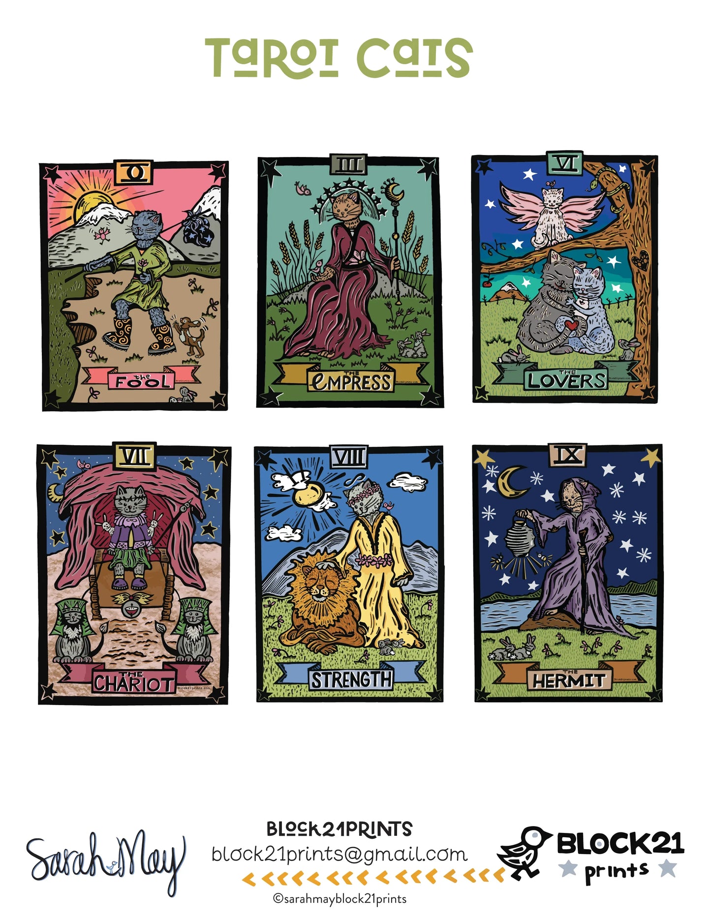 The Empress Tarot Blank Greeting Card 4" X 6"