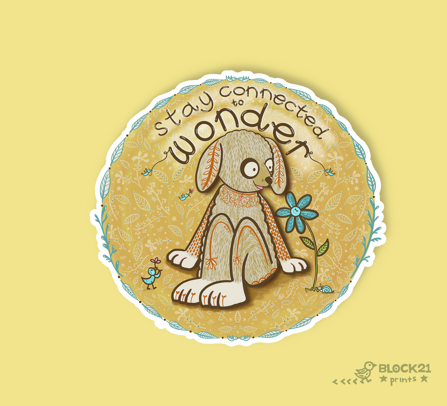 Wonder Dog Sticker | Stay Connected to Wonder
