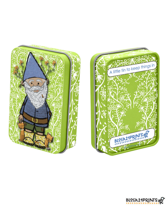 Gnome - Tin Box with Hinged Lid