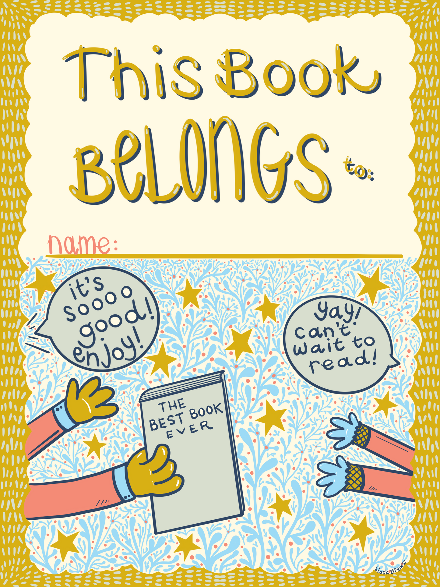 This Book Belongs To Bookplates – Best Book Ever