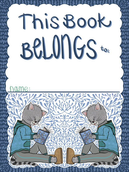 This Book Belongs To Bookplates – Cozy Cats