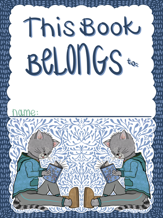 This Book Belongs To Bookplates – Cozy Cats