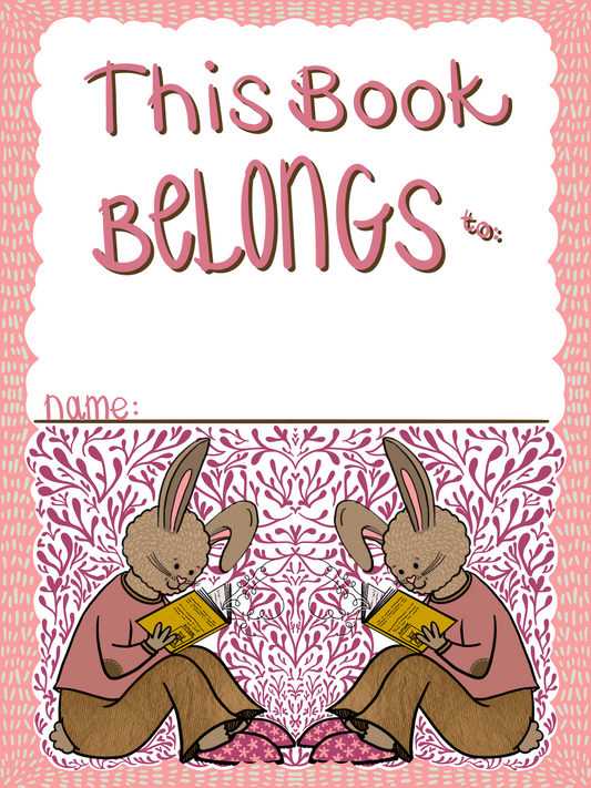 This Book Belongs To Bookplates – Reading Rabbits