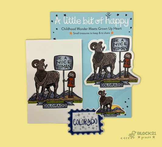 Colorado Gift Bundle | Stickers & Postcard