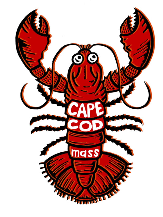 Cape Cod LOBSTER Die-Cut Vinyl Sticker Weather Proof Decal