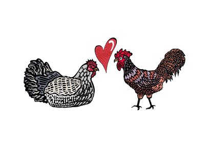 Chicken -Hen and Rooster - Washi Tape