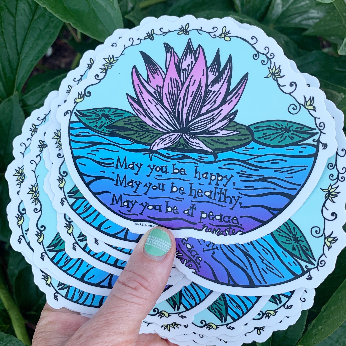 Loving Kindness Mantra Sticker