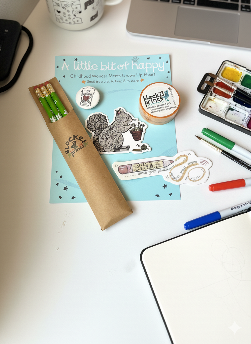 Creative Soul Little Bits of Happy Bundle – Art Lover Stationery Kit