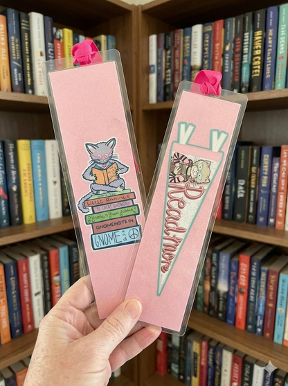 Read More Cat Bookmark | Laminated & Double-Sided