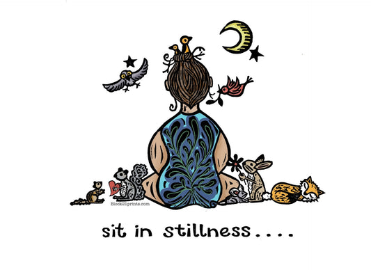 Sit in Stillness - Mindfulness - Die Cut Sticker Decal