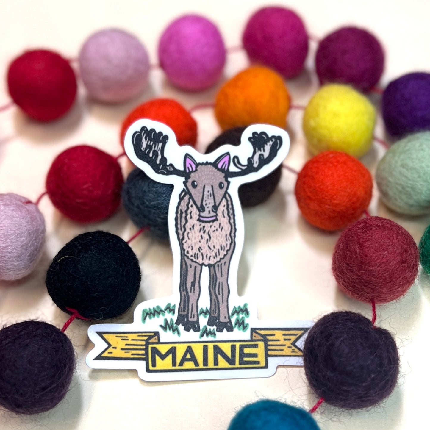 Maine Moose Sticker Decal