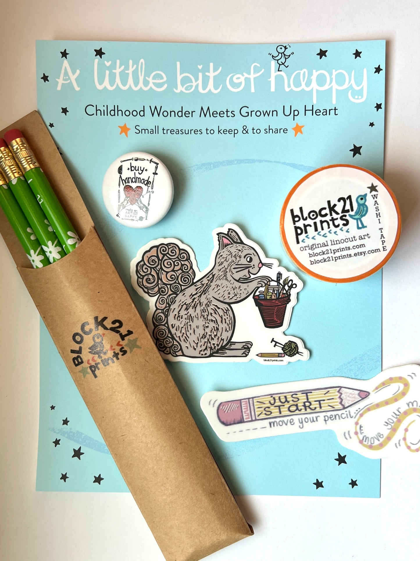 Creative Soul Little Bits of Happy Bundle – Art Lover Stationery Kit