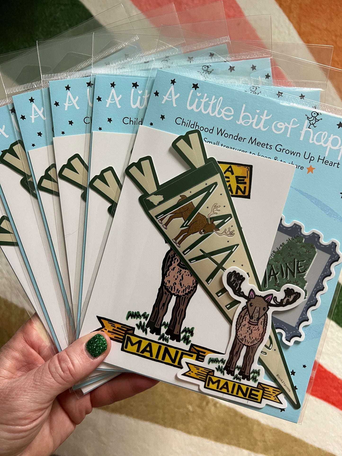 Maine Gift Bundle | Stickers + Postcard