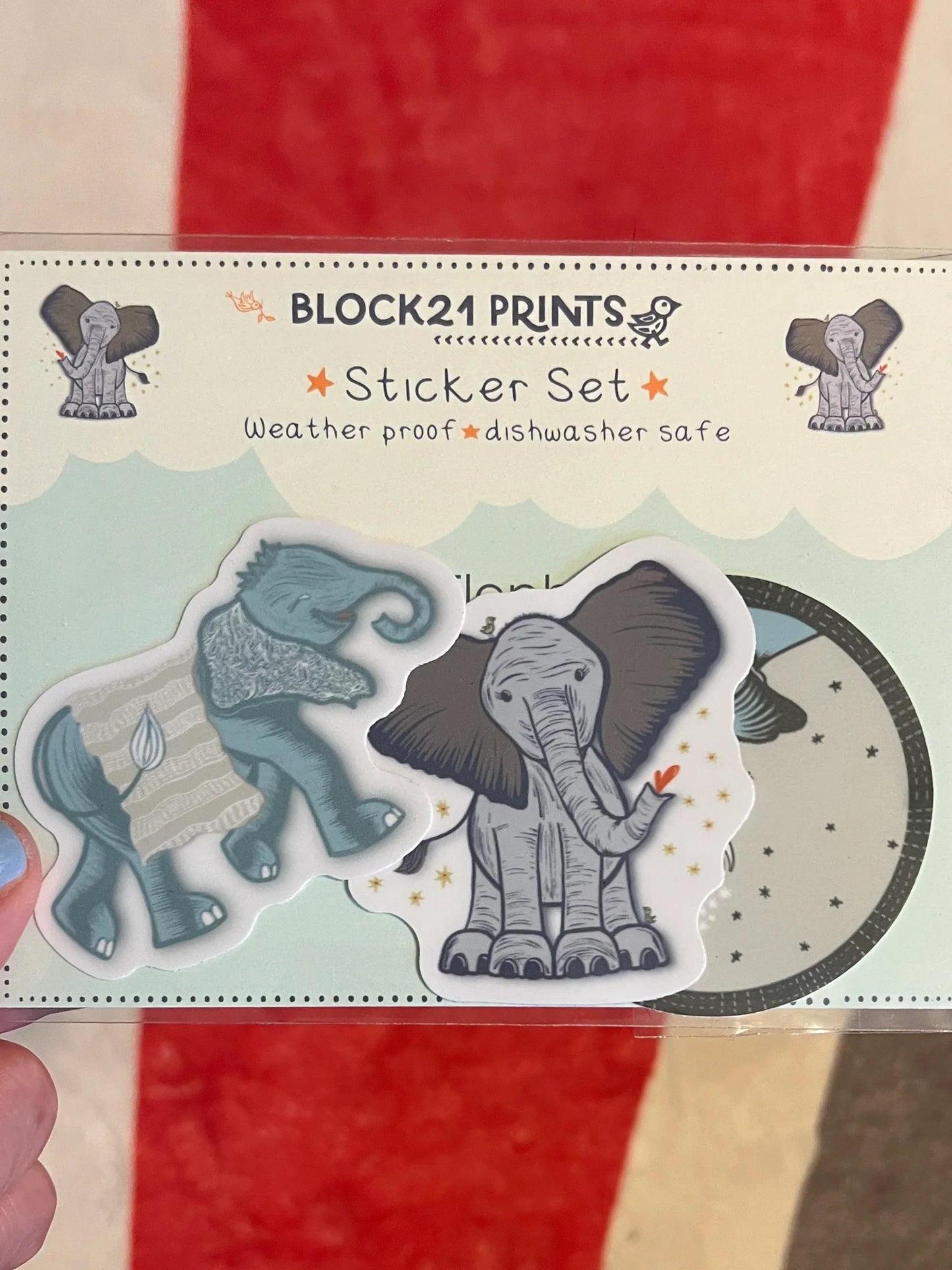 Elephant Sticker Set