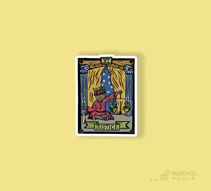 Justice Tarot Art Print