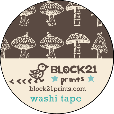 Mushrooms Forest Floor Washi Tape