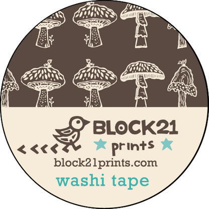 Mushrooms Forest Floor Washi Tape