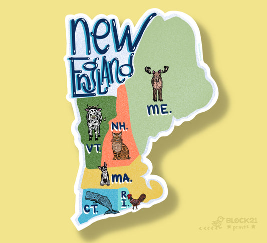 New England Sticker Decal