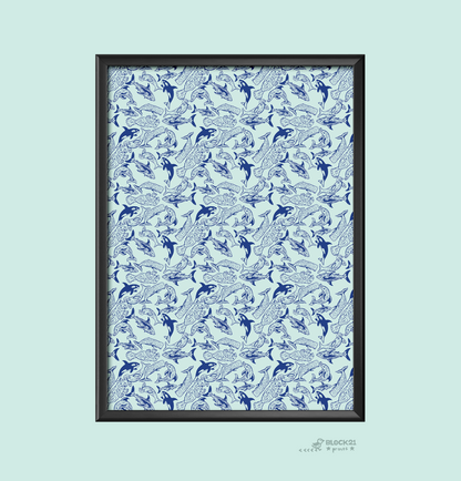 Ocean Animals Gift Wrap Sheet - set of two