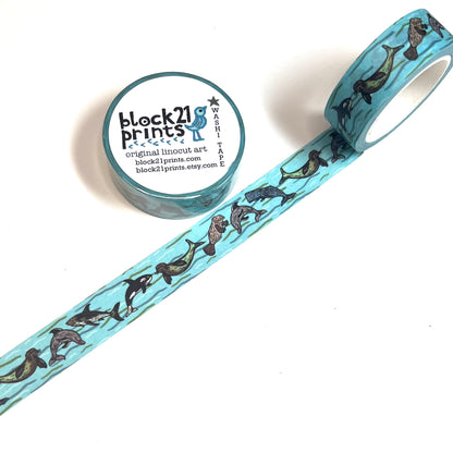 Sea Animals Ocean Washi Tape