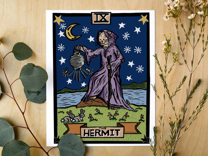 Hermit Tarot Art Print