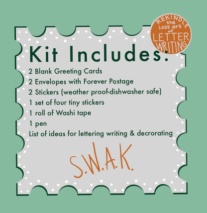 Snail Mail Kit - everything included (postage too!), ! -theme: be a nice human