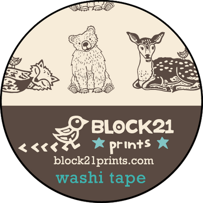 Woodland Creatures Washi Tape Decorative Tape