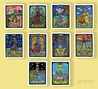 Death Tarot Card Die Cut Vinyl Sticker