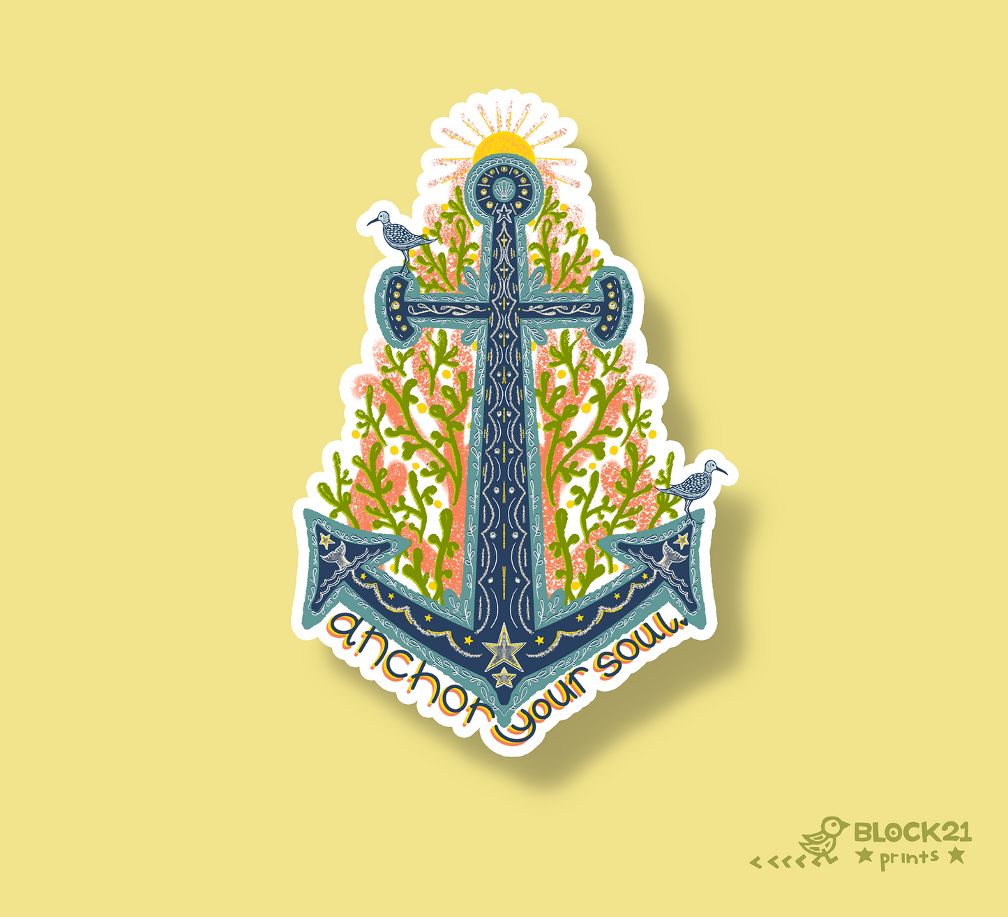 Anchor your Soul Vinyl Sticker Weather Proof Decal