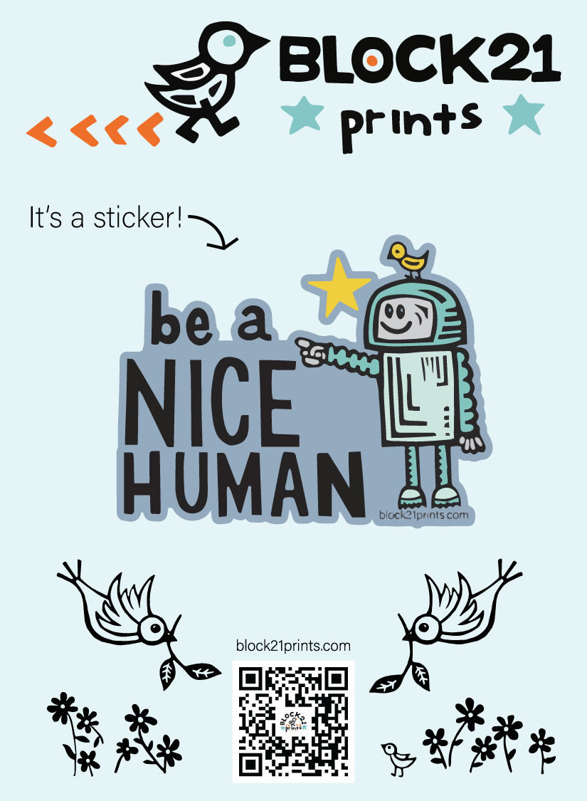 Be A Nice Human Keychain