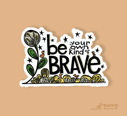 Be Brave 1 inch Washi Tape