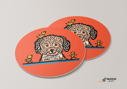 Dog Coasters - Set of 4