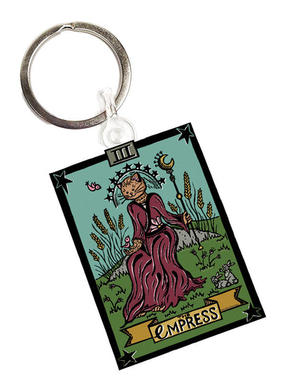 The Empress Tarot Cat Keychain