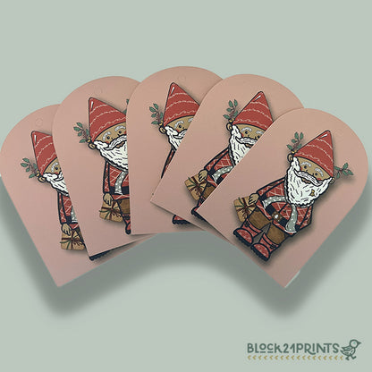 Holiday Gnome - Gift Tags - set of 5