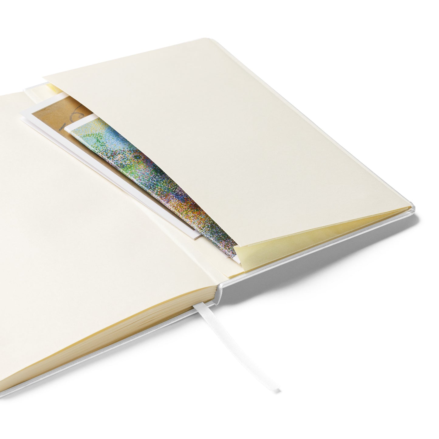 Just Start Hardcover bound Lined notebook with pocket