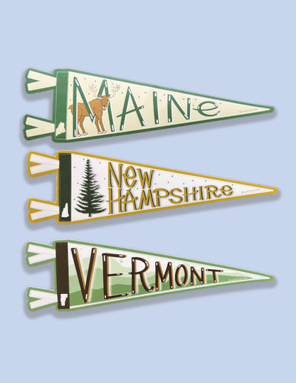 Rhode Island Pennant Sticker – Vinyl Decal