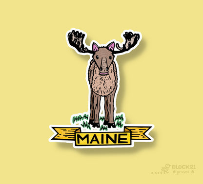 Maine Gift Bundle | Stickers + Postcard