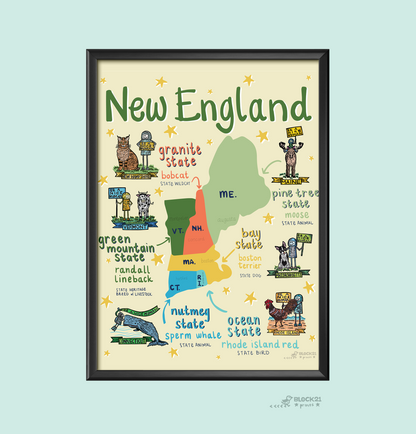 New England Fine Art Print 8 X 10