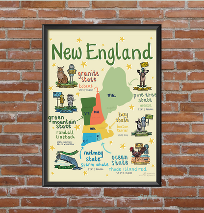 New England Fine Art Print 8 X 10