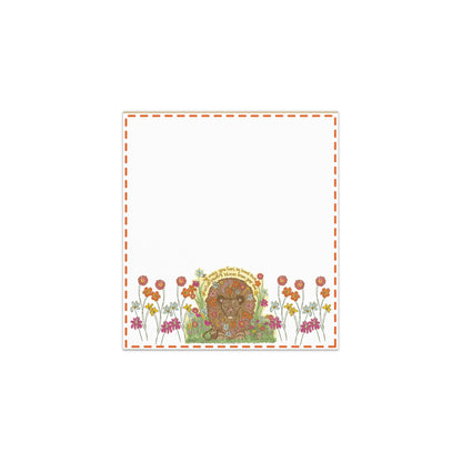 Wildflower Lion Notepad