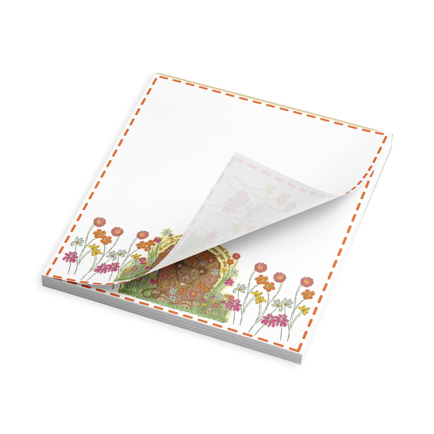 Wildflower Lion Notepad