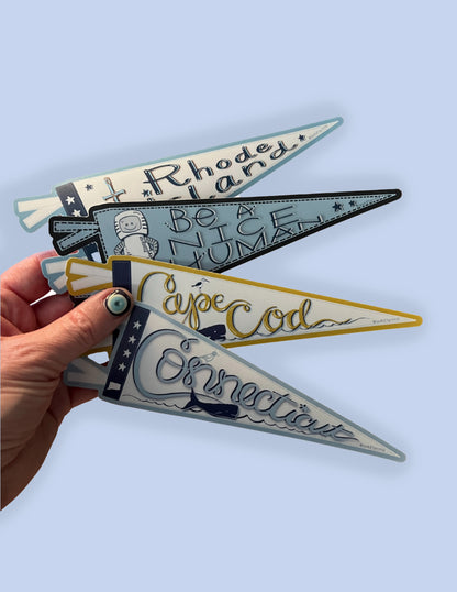 Pittsburgh Pennant Sticker – Vinyl Decal