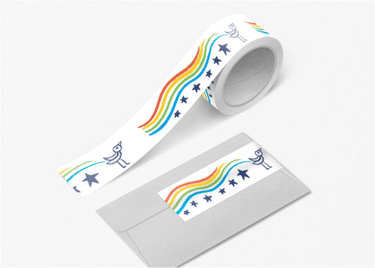 Rainbow and Birds Washi Tape