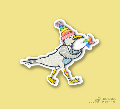 Sea Gull Party - Birthday - Celebrate - A2 Blank Inside