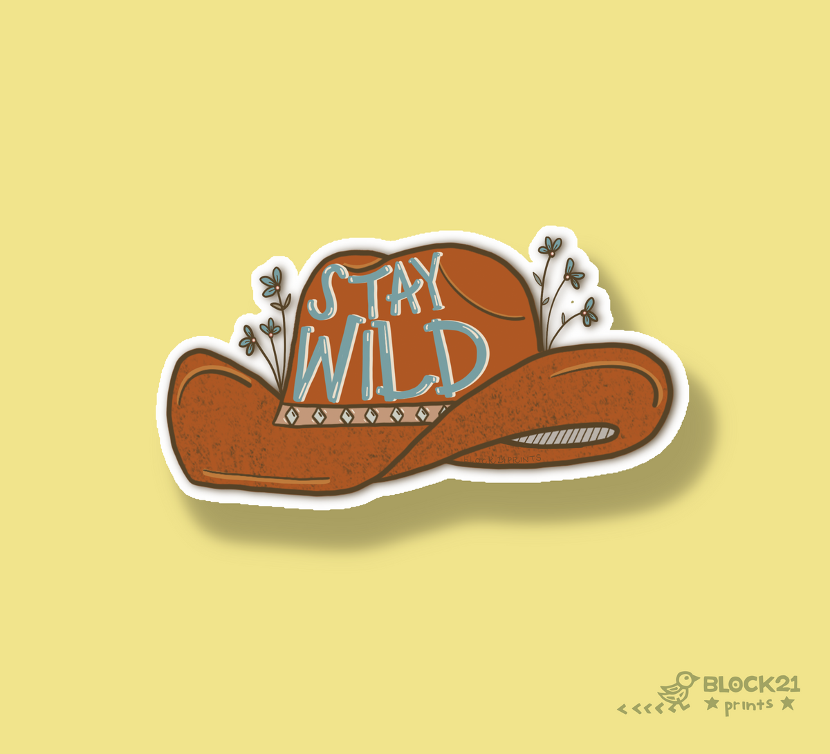 Go West Sticker Set | 4 Western Adventure Vinyl Stickers