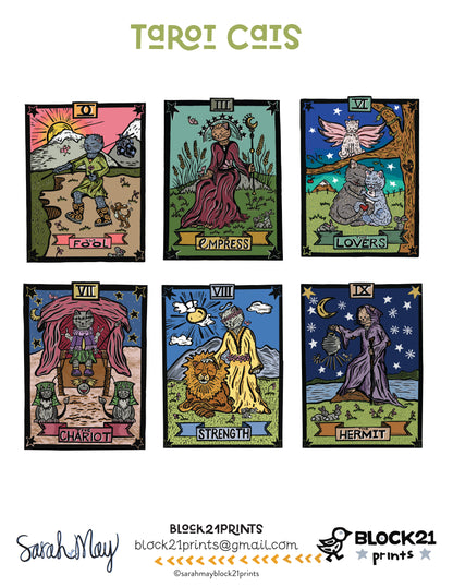 The Fool Tarot Blank Greeting Card 4" X 6"