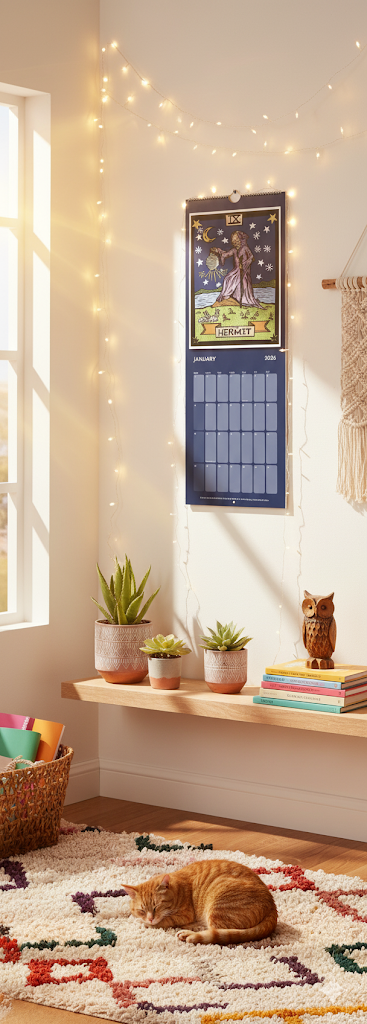 Tarot Cats 2026 Wall Calendar - free shipping